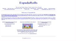 Desktop Screenshot of espadarolls.com